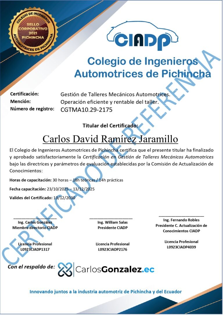 Certificado GRTA